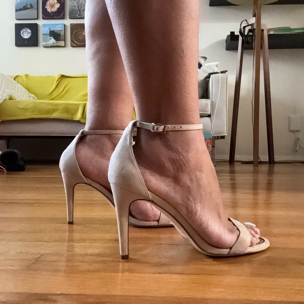 Call it Spring- Elegant Nude High Heel Sandals size 8.5
